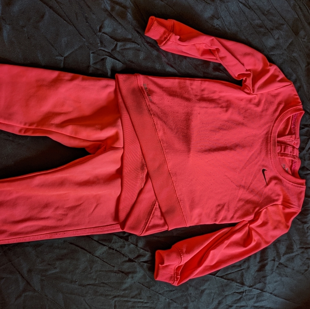 Hot pink Nike sweatsuit, size 24 months